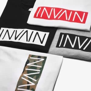 camisetas con el logo de INVAIN 