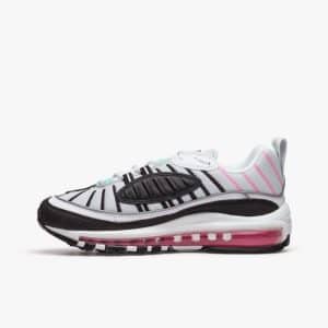 Zapatillas de Nike Air Max 98 rosas, negras, blancas y azules para mujer