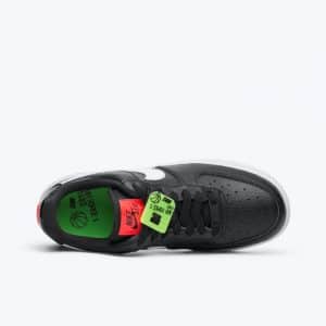 Zapatillas Nike Air Force 1 negras, verdes y rojas para mujer 