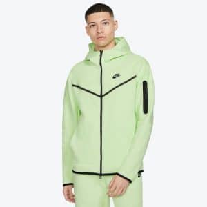 Sudadera de Nike Sportswear Tech Fleece con capucha en verde y negro para hombre