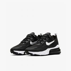 Zapatillas Nike Air Max 270 React blancas y negras para mujer