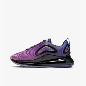  Zapatillas Nike Air Max 720 en color lila y detalles iridiscentes para mujer