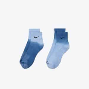 Calcetines Nike Everyday azules y blancos bajos unisex